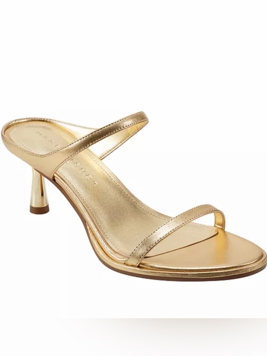 Marc Fisher Shoes - Marc Fisher LTD Gold Alonde Kitten Heel Sandal